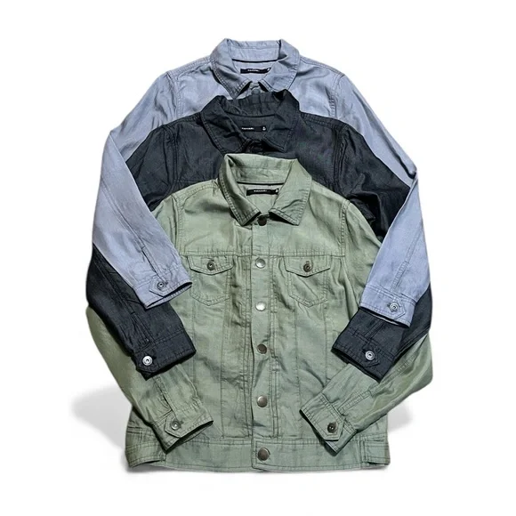 Tahari Lyocell Pintuck Jacket in Green/Black/Blue-Gray Size Medium NEW - Picture 8 of 14